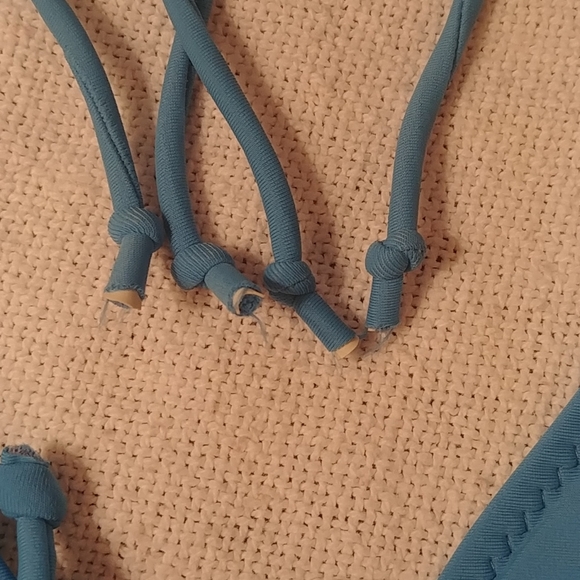 NWOT Blue String Bikini - Picture 6 of 8